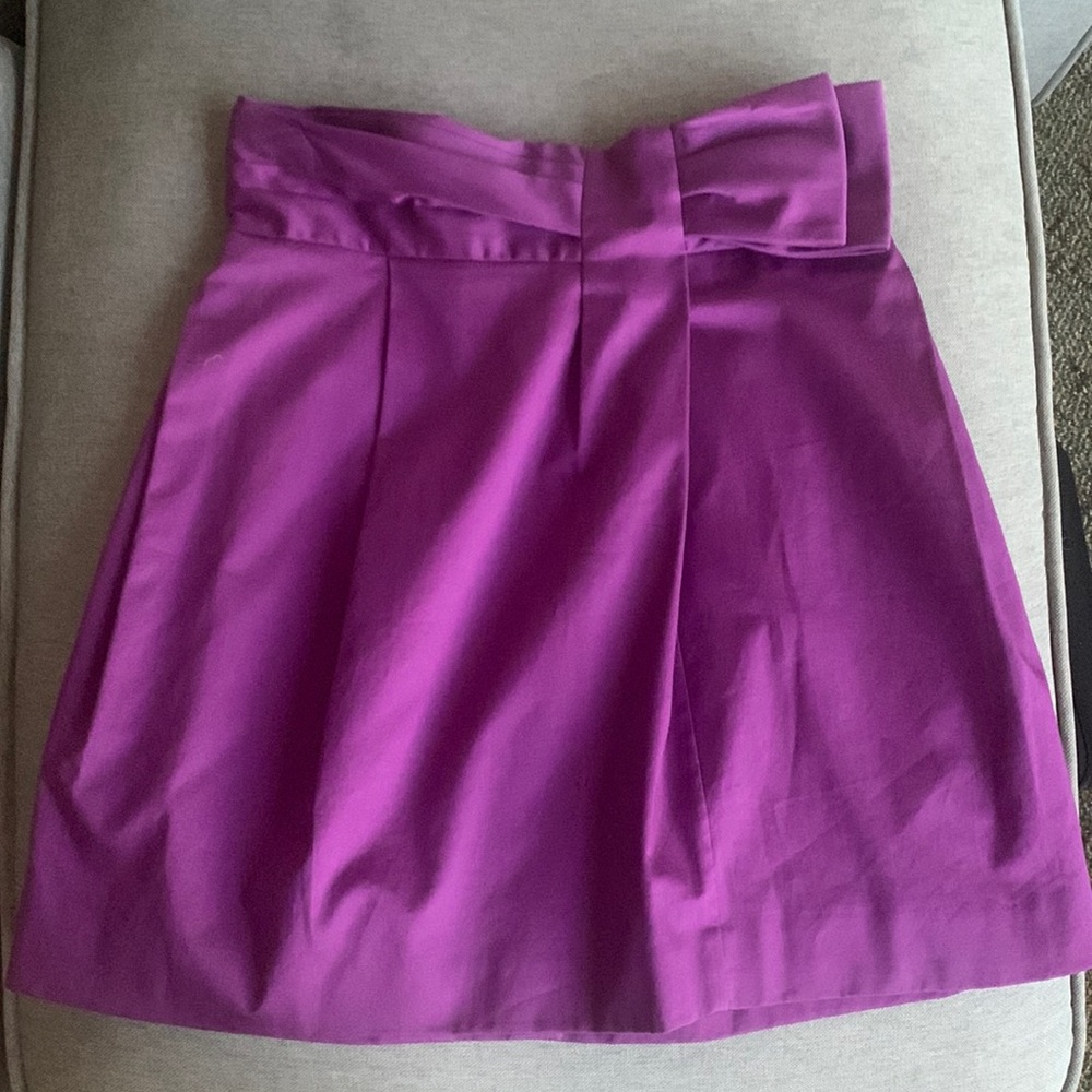 BCBG max azria purple skirt